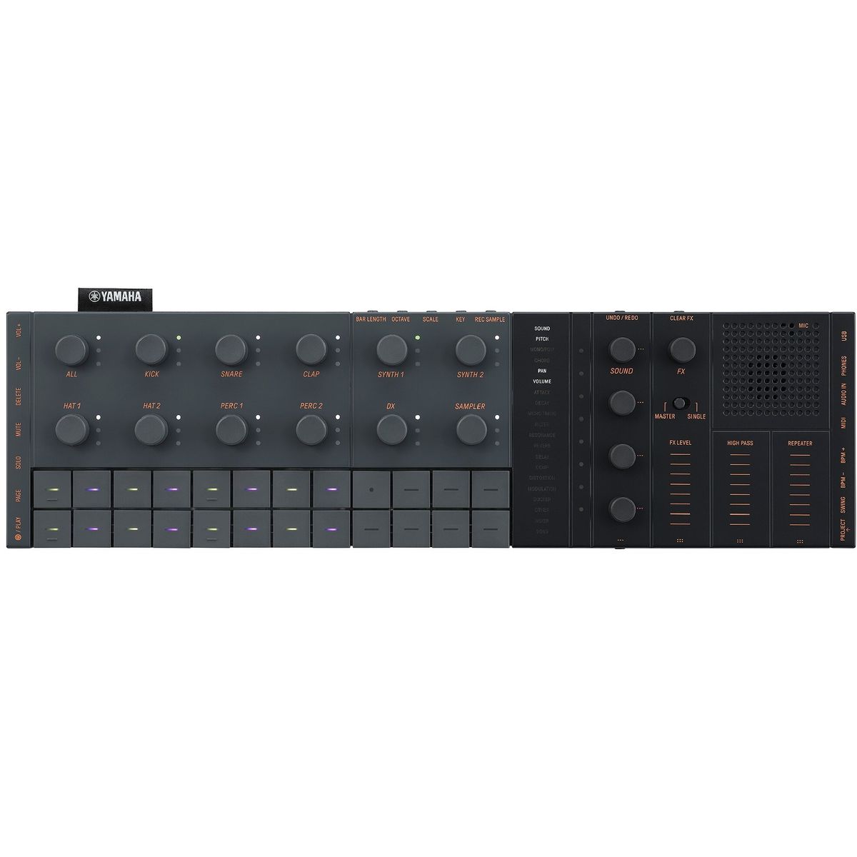 Modulo Producao Musical Portatil Black SEQTRAK Y2 BK - Yamaha